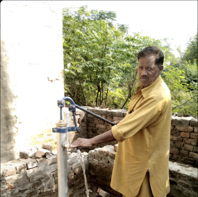 Hand-pump well installation, Clean Water Relief