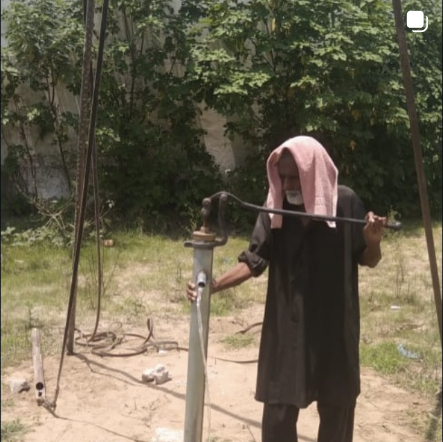 Hand-pump well installation