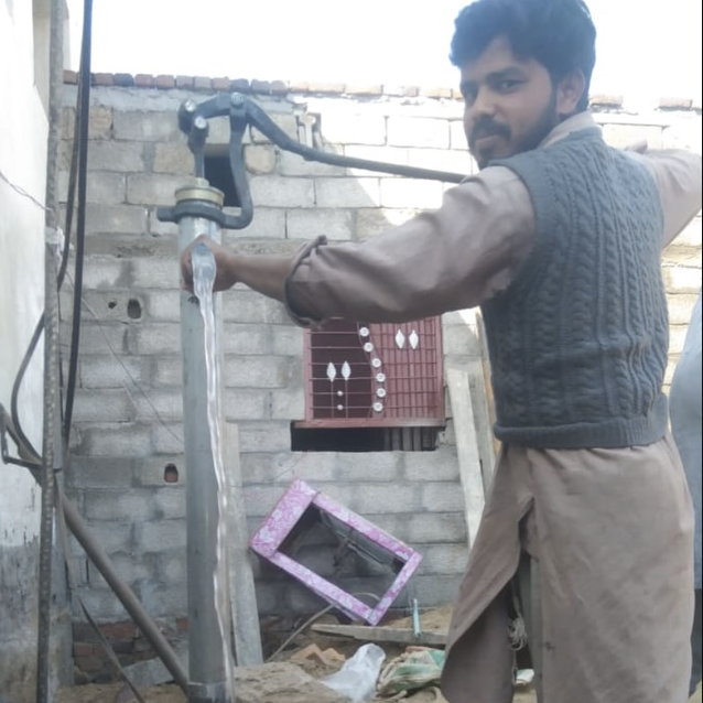 Hand-pump well installation